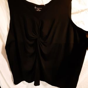 Lane Bryant Sleeveless Stretch Knit Top w Knot 26